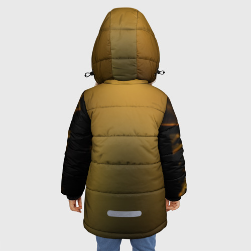 Зимняя куртка для девочек 3D Deus Ex, цвет черный - фото 4