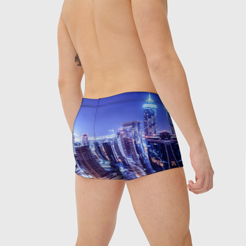 Мужские купальные плавки 3D Ночной Дубай, цвет 3D печать - фото 4