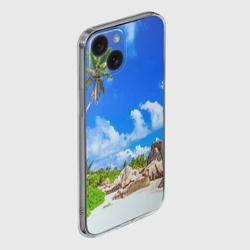 Чехол для iPhone 15 силиконовый с защитой камеры Сейшельские острова - фото 2