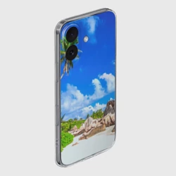 Чехол для iPhone 16 силиконовый с защитой камеры Сейшельские острова - фото 2