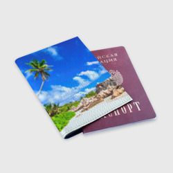 Обложка для паспорта матовая кожа Сейшельские острова - фото 2
