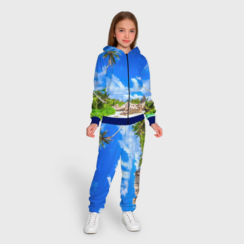 Детский костюм 3D Сейшельские острова, цвет синий - фото 5