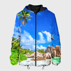 Мужская куртка 3D Сейшельские острова