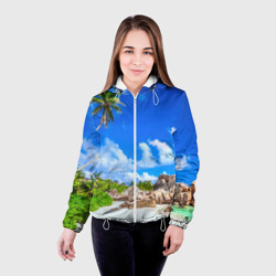 Женская куртка 3D Сейшельские острова - фото 2