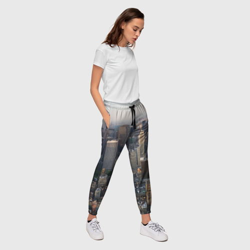 Женские брюки 3D New York, цвет 3D печать - фото 5