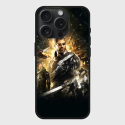 Чехол силиконовый для Apple iPhone 15 Pro матовый Deus Ex: Mankind Divided