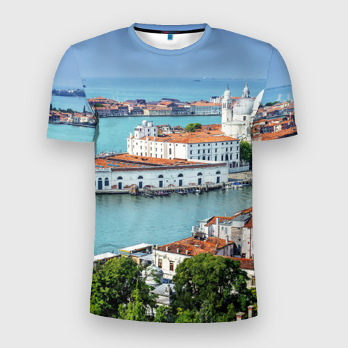 Мужская футболка 3D Slim Венеция, цвет 3D печать