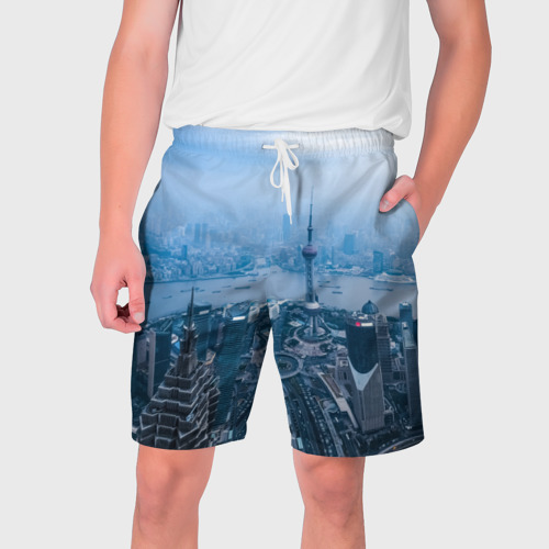 Мужские шорты 3D Шанхай, цвет 3D печать