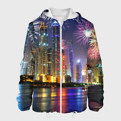 Мужская куртка 3D Салют в Дубае, цвет 3D печать