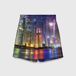 Детские спортивные шорты 3D Салют в Дубае