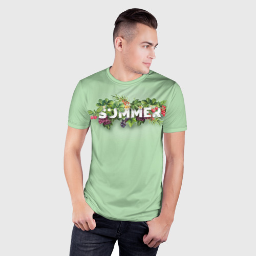 Мужская футболка 3D Slim Summer, цвет 3D печать - фото 3