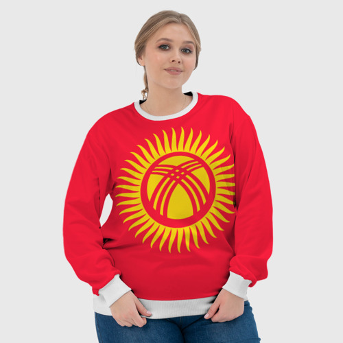 Женский свитшот 3D Киргизия, цвет 3D печать - фото 6