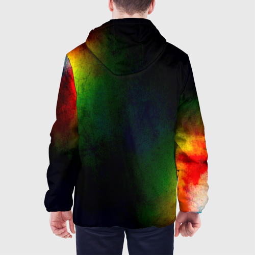Мужская куртка 3D Штрихи, цвет 3D печать - фото 5