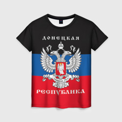 Женская футболка 3D Донецкая народная республика