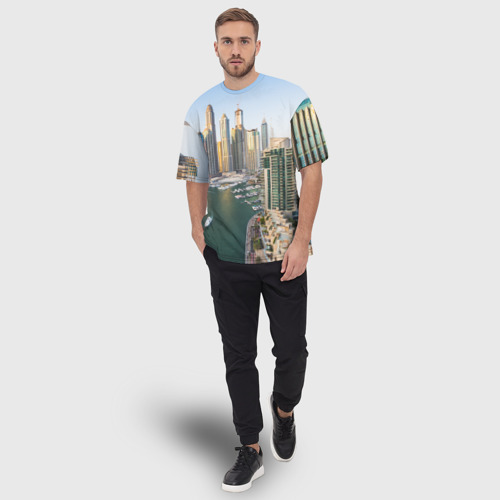 Мужская футболка oversize 3D Dubai, цвет 3D печать - фото 5