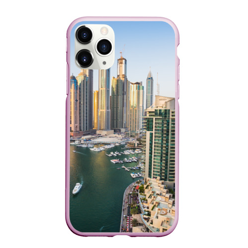 Чехол для iPhone 11 Pro Max матовый Dubai, цвет розовый