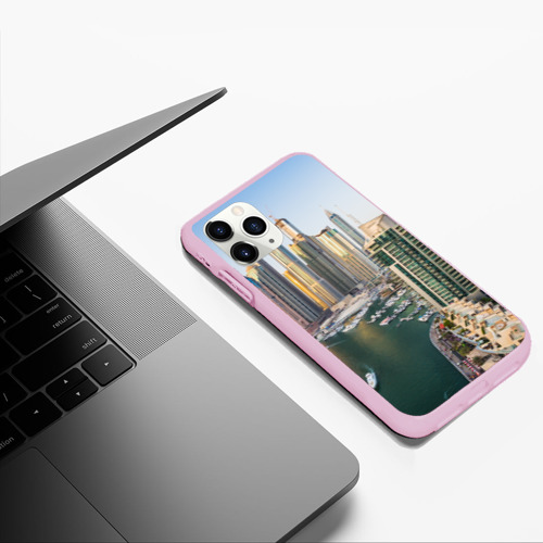 Чехол для iPhone 11 Pro Max матовый Dubai, цвет розовый - фото 5