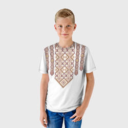 Детская футболка 3D Вышиванка - геометрический узор - фото 2