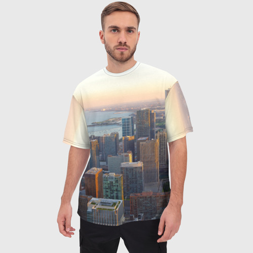 Мужская футболка oversize 3D Нью-Йорк, цвет 3D печать - фото 3