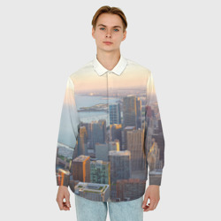 Мужская рубашка oversize 3D Нью-Йорк - фото 2