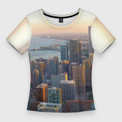 Женская футболка 3D Slim Нью-Йорк