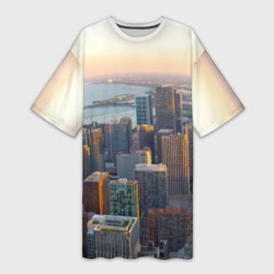 Платье-футболка 3D Нью-Йорк