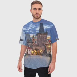 Мужская футболка oversize 3D Прага - фото 2