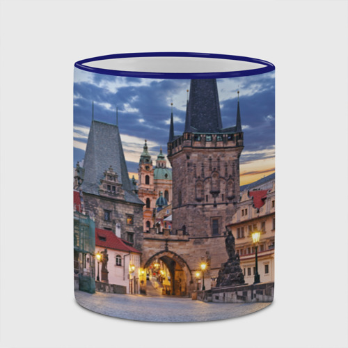 Кружка с полной запечаткой Прага, цвет Кант синий - фото 4