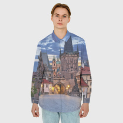 Мужская рубашка oversize 3D Прага - фото 2