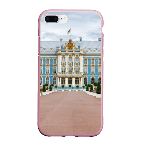 Чехол для iPhone 7Plus/8 Plus матовый Санкт-Петербург, цвет розовый