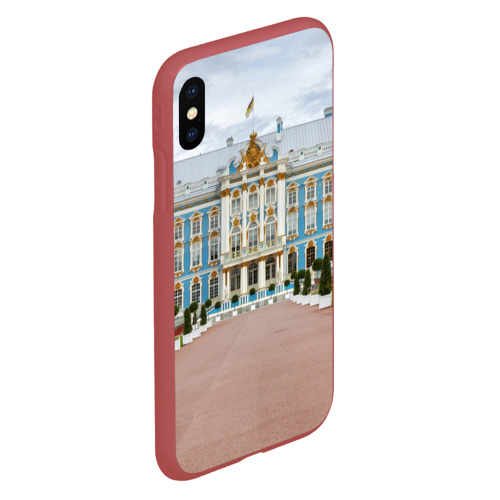 Чехол для iPhone XS Max матовый Санкт-Петербург, цвет красный - фото 3