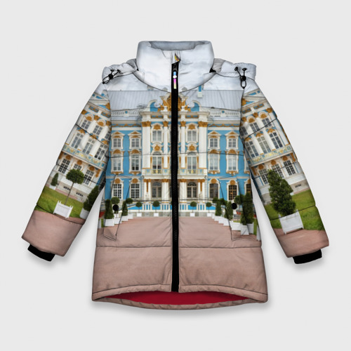 Зимняя куртка для девочек 3D Санкт-Петербург, цвет красный