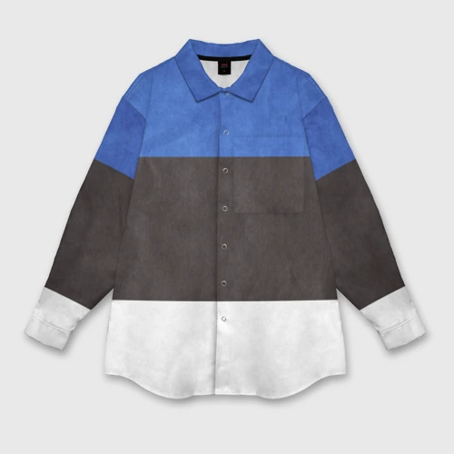 Женская рубашка oversize 3D Эстония