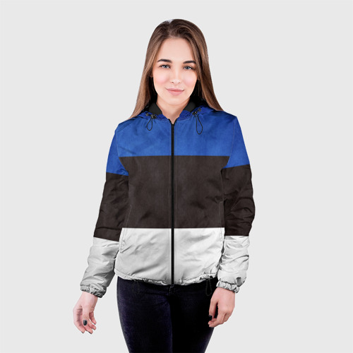 Женская куртка 3D Эстония, цвет черный - фото 3