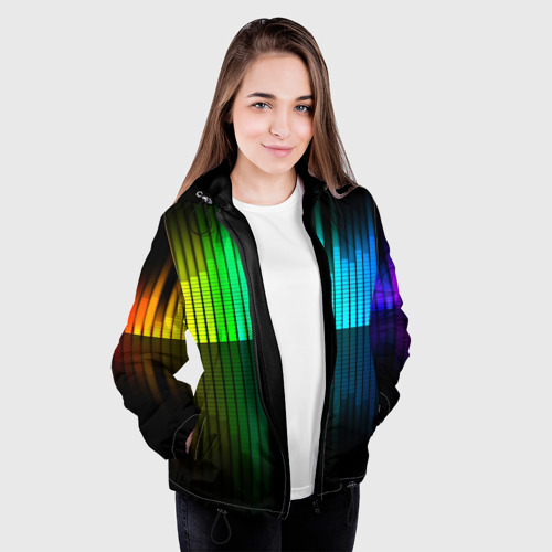 Женская куртка 3D Эквалайзер, цвет черный - фото 4