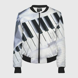 Женский бомбер 3D Клавиши