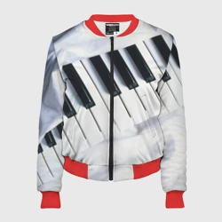 Женский бомбер 3D Клавиши