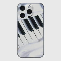 Чехол для iPhone 15 Pro Max силиконовый с защитой камеры Клавиши