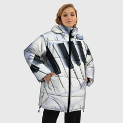 Женская зимняя куртка Oversize Клавиши - фото 2