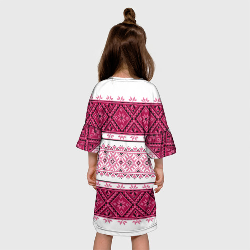 Детское платье 3D Вышивка 34, цвет 3D печать - фото 5
