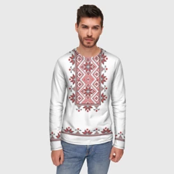 Мужской лонгслив 3D Вышиванка класссическая - фото 2