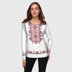 Женский лонгслив 3D Вышиванка класссическая - фото 2
