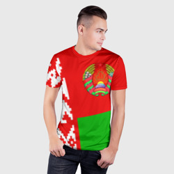 Мужская футболка 3D Slim Беларусь 2 - фото 2