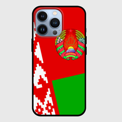 Чехол для iPhone 13 Pro Беларусь 2, цвет черный