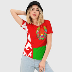 Женская футболка 3D Slim Беларусь 2 - фото 2