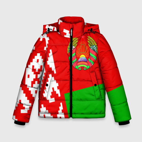 Зимняя куртка для мальчиков 3D Беларусь 2, цвет черный