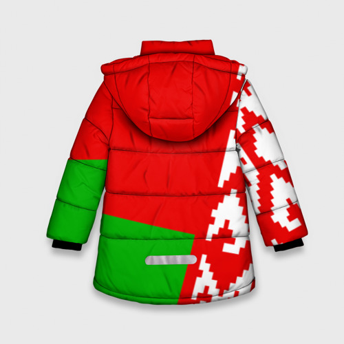 Зимняя куртка для девочек 3D Беларусь 2, цвет черный - фото 2