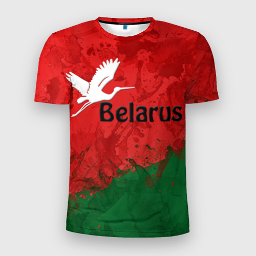 Мужская футболка 3D Slim Belarus 2, цвет 3D печать