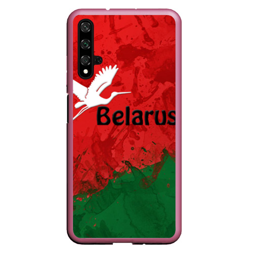 Чехол для Honor 20 Belarus 2, цвет малиновый