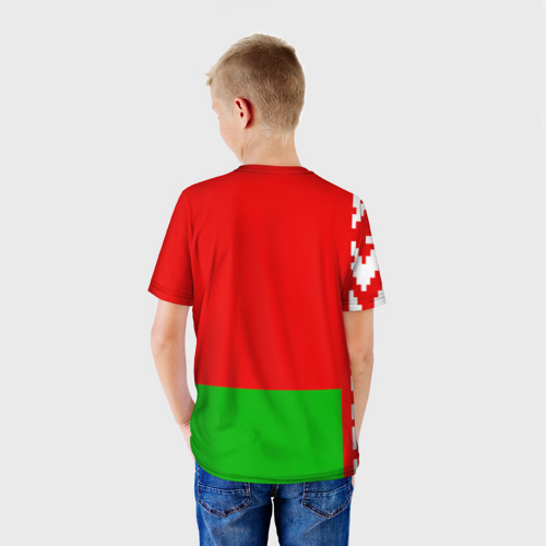 Детская футболка 3D Люблю Беларусь 4, цвет 3D печать - фото 4